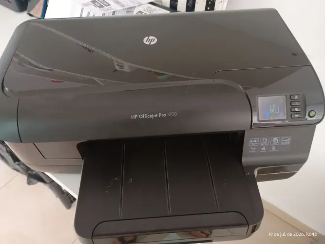 Impressora HP Officejet Pro 8100 Wi-Fi + Cartuchos Quase Cheios