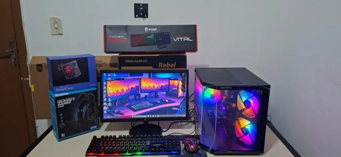 PC Gamer Completo Core i7 16Gb + Ssd 512Gb ,Ideal para Jogos