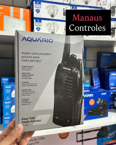 Par de Rádio Comunicador Walkie Talkie Aquário