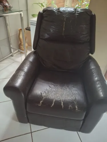 Cadeira de couro