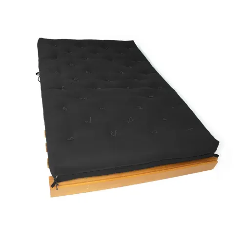 Sofá-Cama Casal Futon Tokio Preto - Madeira Maciça (Imbuia)