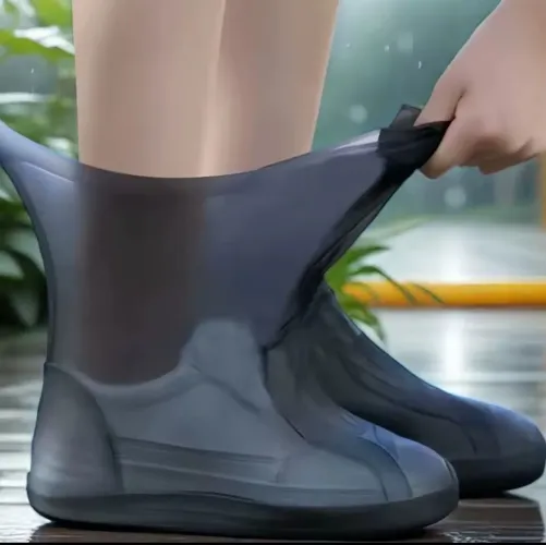 Par Reutilizável Para Calçados De Silicone Proteção Para Usar Na Chuva