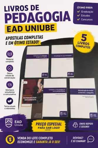 Kit Livros Pedagogia EAD Uniube Completo | Ótimo Estado