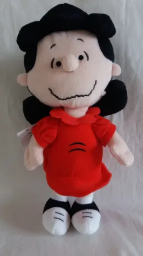 Pelúcia Peanuts Aurora Lucy van Pelt Pequena sentada 20 cm Original Nova