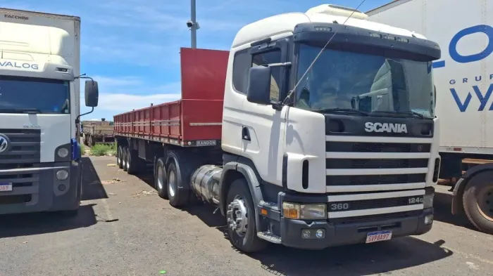 Conjunto ou separado scania 124 ano 2001 trucado carreta randon 2009 graneleira o