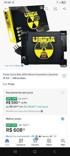 Fonte usina 200A