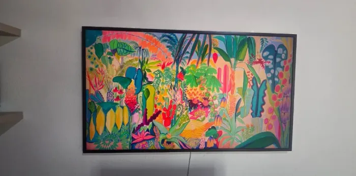 Smart TV Samsung The Frame 43? QLED 4K FINA COMO UM QUADRO