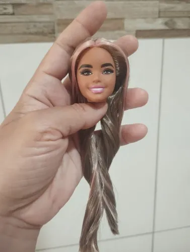 Somente cabeça de Barbie extra fly