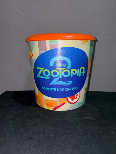 Balde de Pipoca Zootopia 2 - Disney - Colecionável