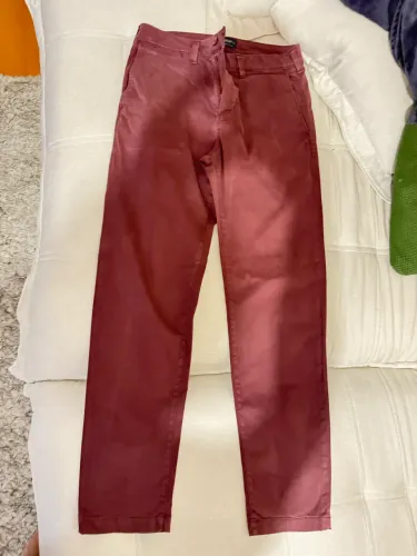 Calça masculina Bordô - American Eagle - tamanho 38