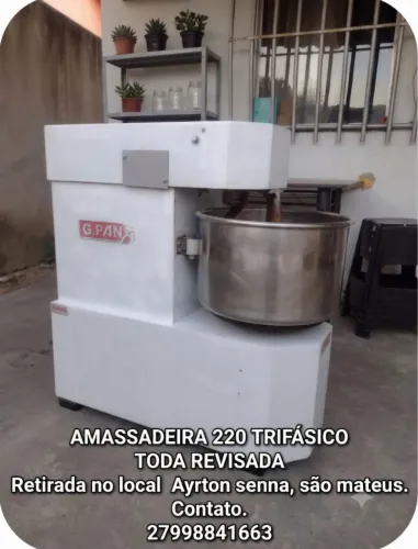 Amassadeira gpaniz 15kg 220 trifásico