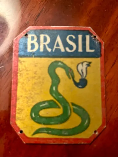 Distintivo metálico histórico ?latinha da FEB?, Força Expedicionária Brasileira, 1945