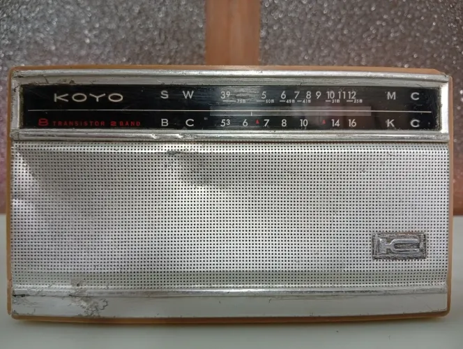 radio portátil transistor toyo 2 banda made in japan
