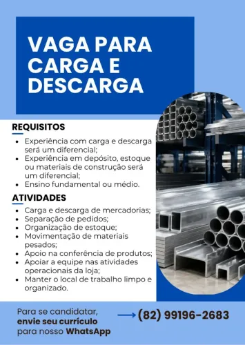 VÁRIAS VAGAS DISPONÍVEIS!!