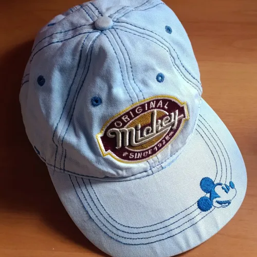Boné de beisebol bordado Mickey Mouse azul Disney original desde 1928