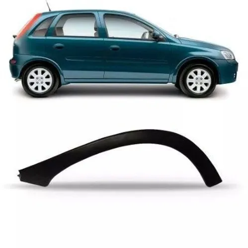 Moldura Paralama acabamento alargador Friso Traseiro Corsa Hatch 2003 ate 2012