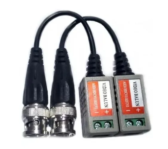 Kit 5 Par Video Balun Passivo Cftv Conversor Utp Hd Ahd/tvi/cvi