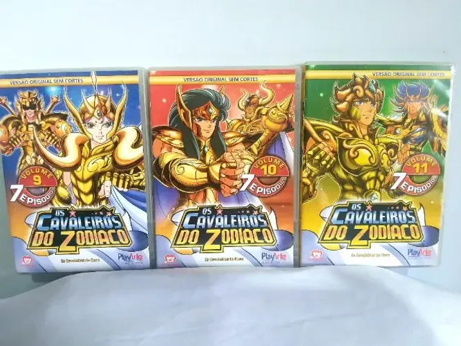 Dvd Os Cavaleiros do Zodíaco Box 3 Santuário O inicio - 3 dvds original