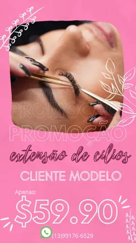 Modelos" extensão de cílios" ou Lash lifting