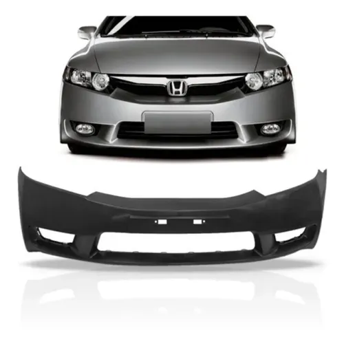 Parachoque Dianteiro Honda New Civic 2009 à 2011 - Preto Liso - DTS