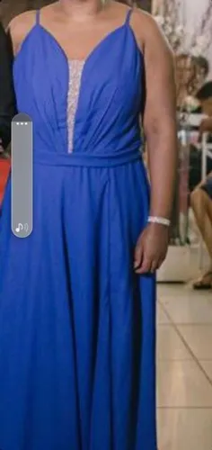 Vestido festa azul royal
