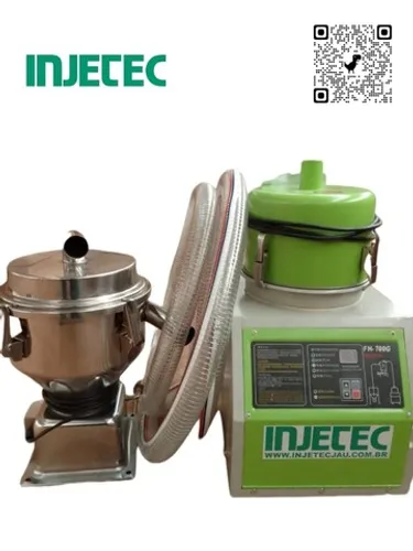 Alimentador com capacidade para 310kg/h Injetora/Extrusora chão Ijta