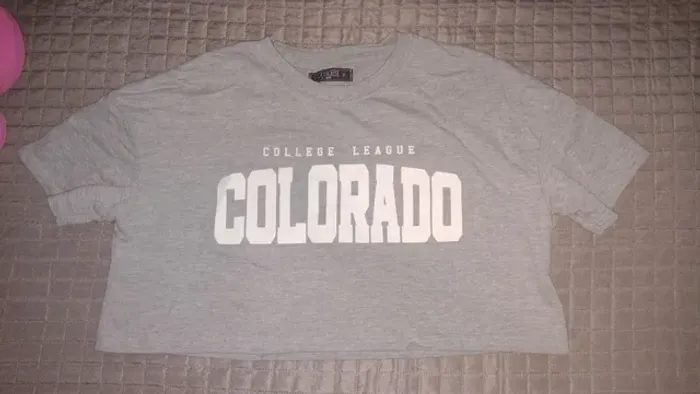Blusa cropped feminina colorado
