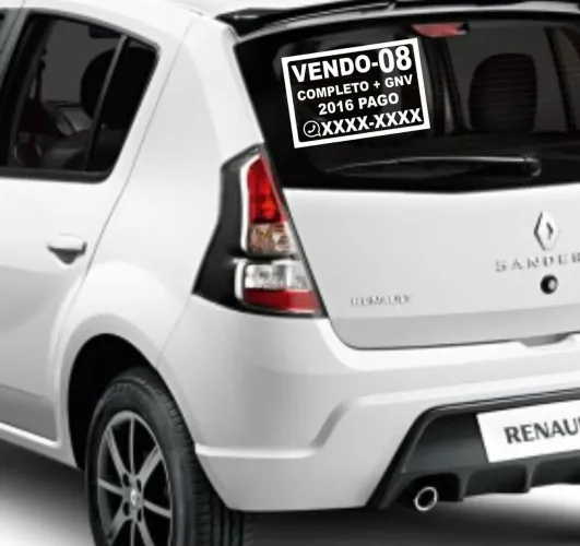 Adesivo Vende se Carro
