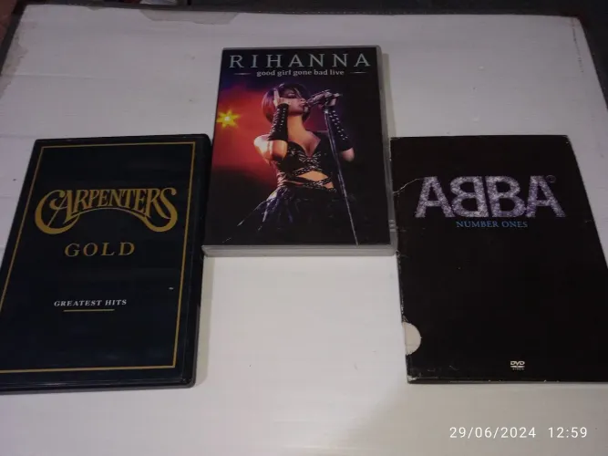 DVD Carpenters+ Abba + Rihanna