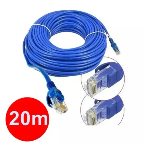 Cabo De Rede Rj45 20m Ethernet Patch Cord Cat5e 20 Mt