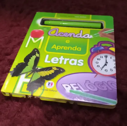 Livro acenda e aprenda letras