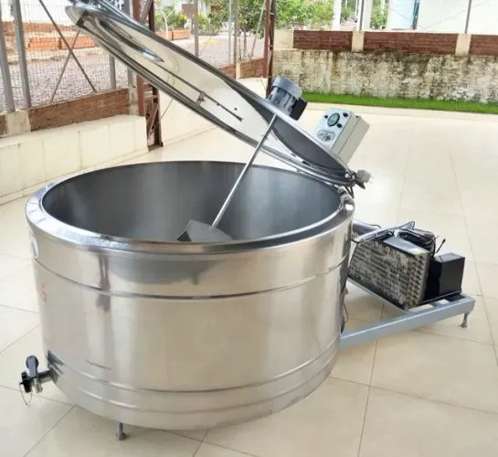 Resfriador Tanque de Leite 500 Litros Inox para Caldas Sucos Sorvetes e Açaí Agua de Coco