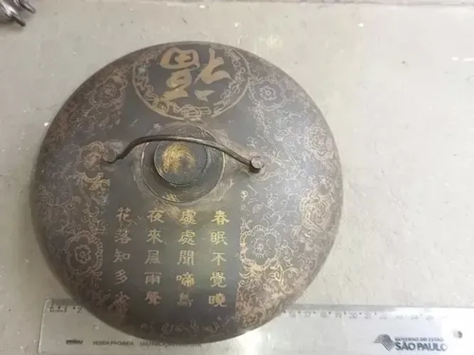 Aquecedor De Mão Chinês Vintage Metal Antiguidade Decoração