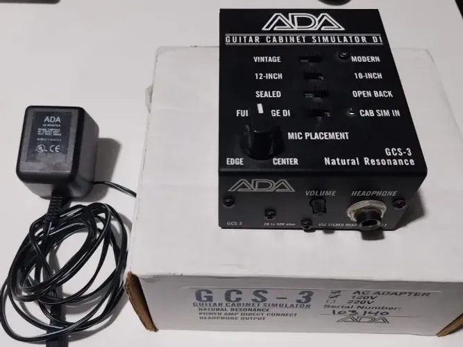 ADA GCS-3 Guitar Cabinet Simulator XLR p10 Simulador Falante Caixa Guitarra