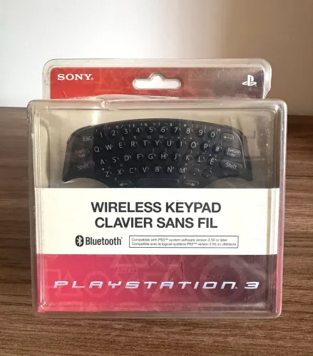  teclado sem fio (Wireless Keypad) original da Sony para o console PlayStation 3