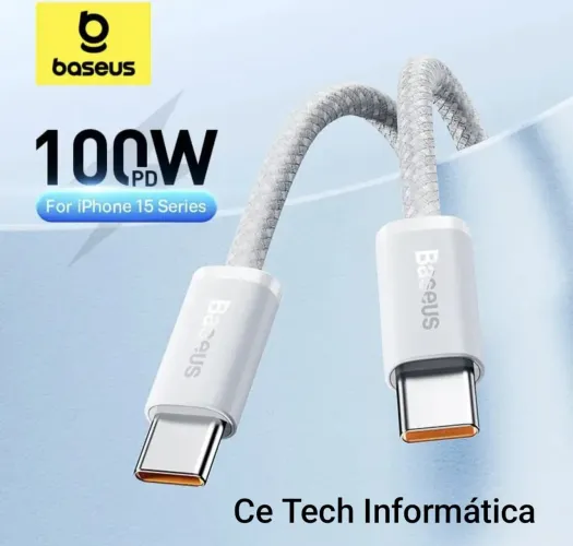 Cabo Usb para Iphone, V8, Tipo usb C, C para Iphone, C PARA C Novo