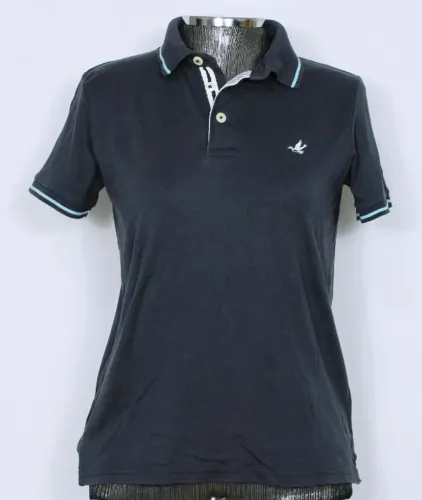 camisa polo broocksfield junior azul marinho - veste 12 - ref. 3941