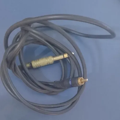 CABO ADAPTADOR DE ÁUDIO P10 MONO PARA RCA FÊMEA - Medida 2,4 m