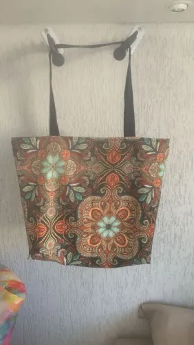 Bolsa Tote Estampada Floral