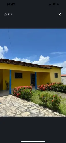 Alugo casa grande em Fagundes-Lucena com piscina a 300m da praia 