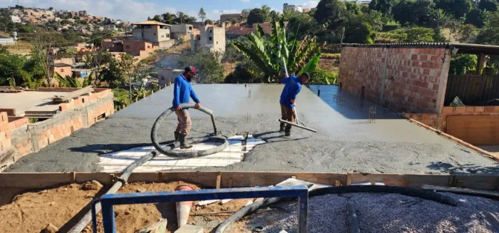 concreto usinado, piso polido e bombeamento em até 12x sem juros