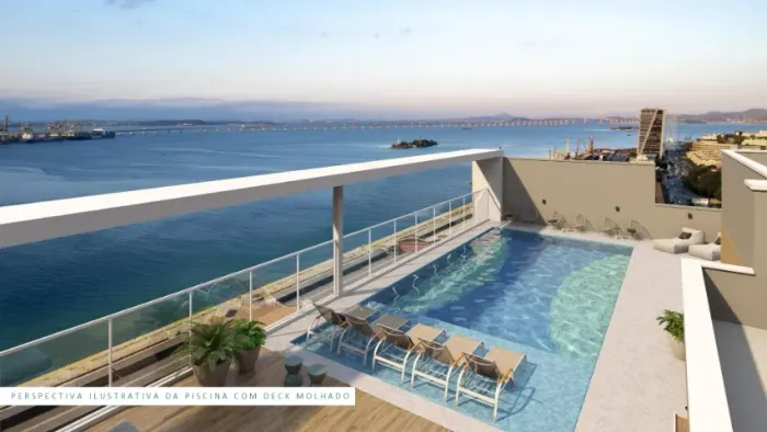 Apartamento 2 Quartos, Varanda e Suíte, planta Ampla e Vista Mar ( Centro RJ )