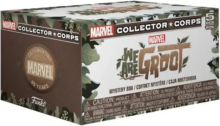 Caixa Funko Marvel Collector Corps: We are Groot - Camisa G - NOVO E LACRADO