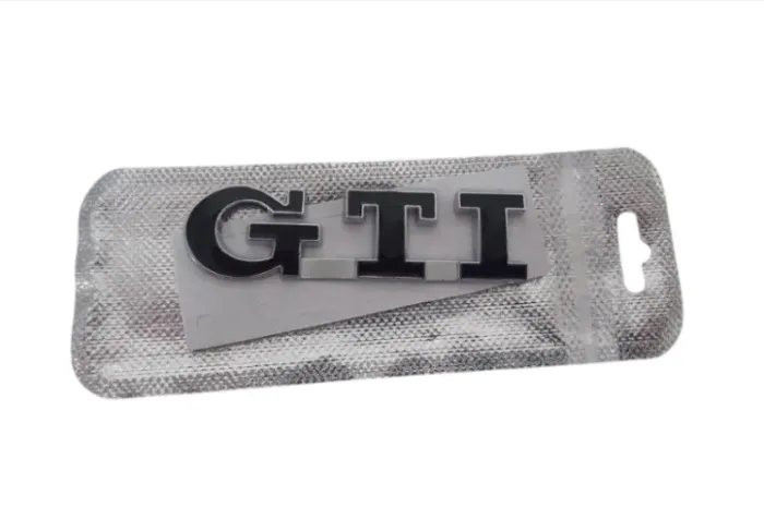 Emblema Universal GTI Preto Novo