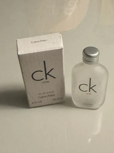 Caixa e Frasco Calvin Klein One 15ml - Vazio, somente o recipiente.