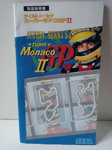 Manual de Jogo Super Monaco GP II - Sega - Original