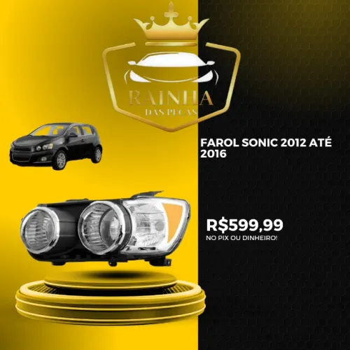 Farol Sonic 2012 até 2016 Lado Esquerdo