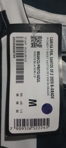 Camisa feminina do Santos F.C.