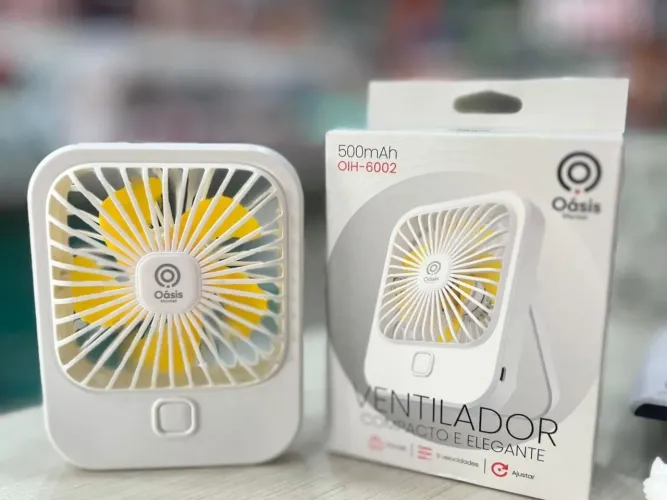 Mini Ventilador Portátil Oasis - Compacto e Elegante