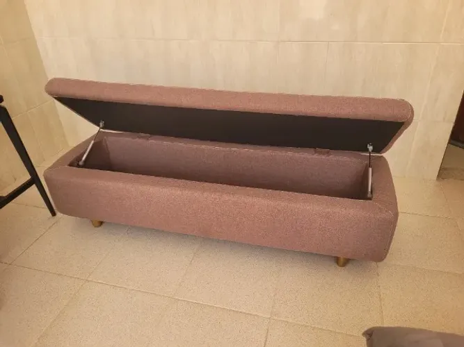 BAÚ 1,60 M X 53 CM FRIGGA - Tok&stok Cor RUBY MOCHA
